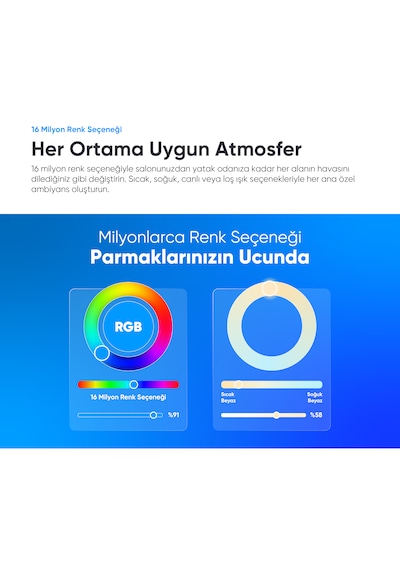 Şımart Akıllı RGB Led Wi-Fi Ampul Gün Işığı/Beyaz - Akıllı Lamba