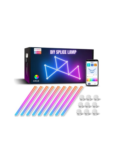 Shaped Rod Şekil Verilebilir Argb Led Çubuk 12 Li Siyah