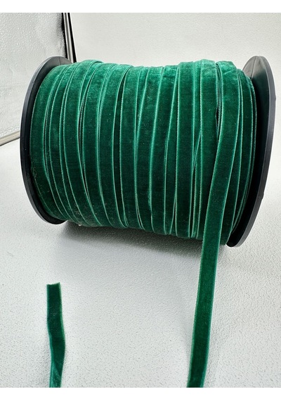 Paşateks- 1 Cm Düz Kadife-5 Metre-n.yeşil