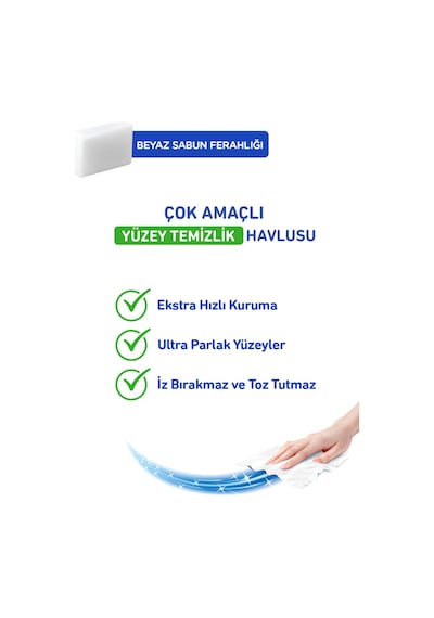 Giggles Xxl İz Bırakmayan Yüzey Temizlik Havlusu - Beyaz Sabun Ferahlığı 600 Yaprak Beyaz