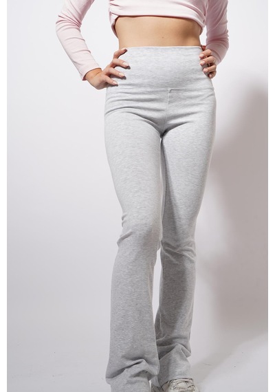 Ckm Moda Front Ribana Pantolon Gri