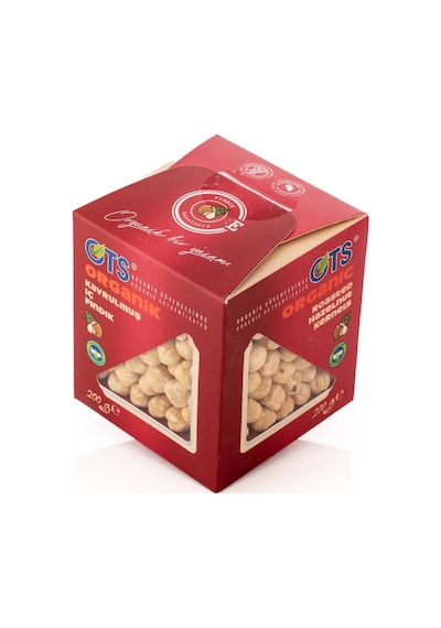 Ots Organik Kavrulmuş İç Fındık 200 gr (Organik Sertifikalı, Pestisit Analizli)