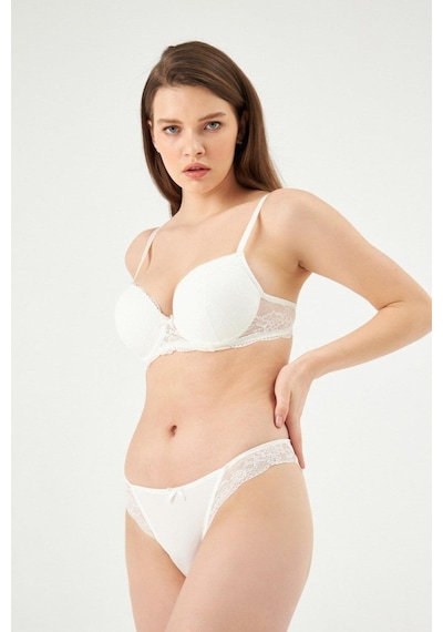 Eros 812 Kadın Yarı Push-up Yarı Destekli Sütyen Takım 001