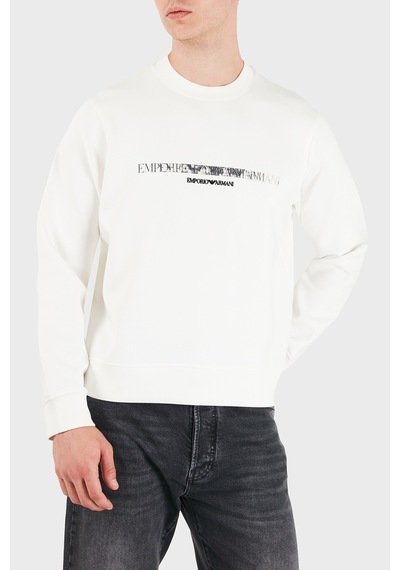 Emporio Armani Logolu Pamuklu Regular Fit Bisiklet Yaka Sweat Erkek Sweat Em007352 Af10013 M0497 Beyaz Emporio Armani Logolu Pamuklu Regular Fit Bisiklet Yaka Sweat Erkek Sweat Em007352 Af10013 M0497 Beyaz