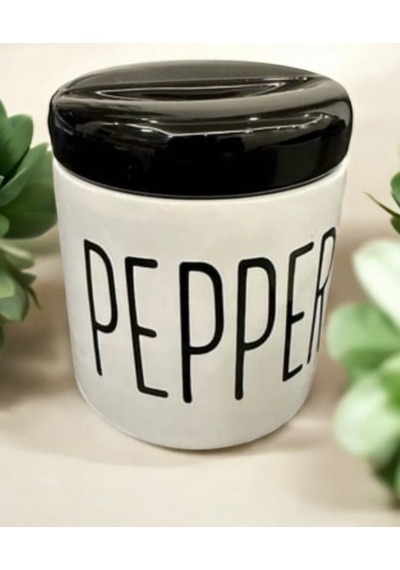 3 Lü Kavonoz Baharatlık Küçük Boy Beyaz / Siyah / Sugar /pepper / Salt / Kavonoz Seti Siyah Beyaz