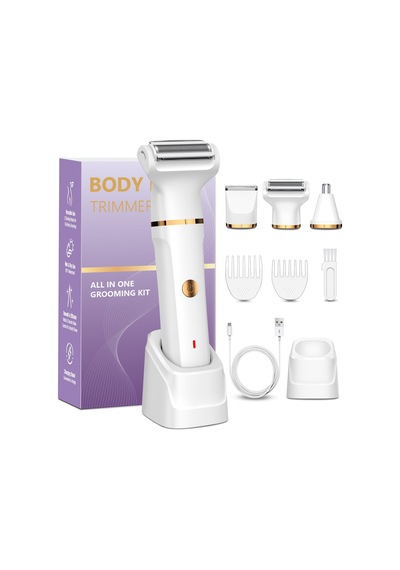 Kadınlar Ve Kadınlar İçin Özel Tıraş Makinesi 3'ü 1 Arada: Bikini Bölgesi, Bacaklar, Koltuk Altları İçin Ipx7 Su Geçirmez + Usb Şarj İstasyonu Duşta Islak-kuru Beyaz Kadınlar Ve Kadınlar İçin Özel Tıraş Makinesi 3'ü 1 Arada: Bikini Bölgesi, Bacaklar, Koltuk Altları İçin Ipx7 Su Geçirmez + Usb Şarj İstasyonu Duşta Islak-kuru Beyaz
