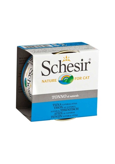Schesir Ton Balıklı Soslu Konserve Yetişkin Kedi Maması 6 x 85 G