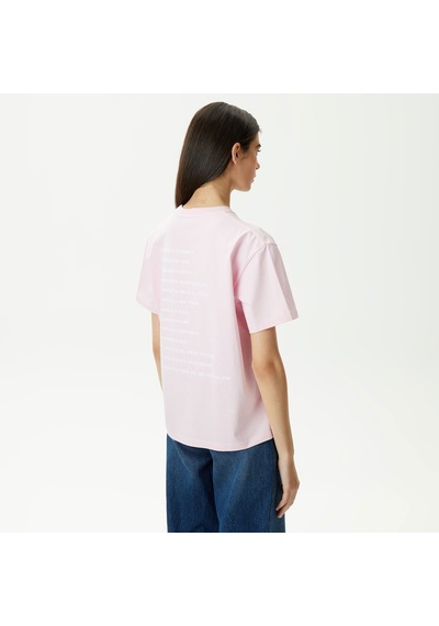 The Kooples Kadın Baskılı Bisiklet Yaka Pembe T-shırt