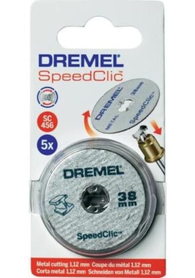 Dremel Ez Speedclic Metal Kesme Diskleri 38 Mm (Sc456B) 12'Li - 2615S456JD