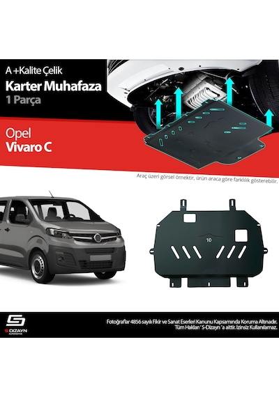 S-dizayn Opel Vivaro Çelik Karter Muhafaza 2019 Üzeri A+ Kalite