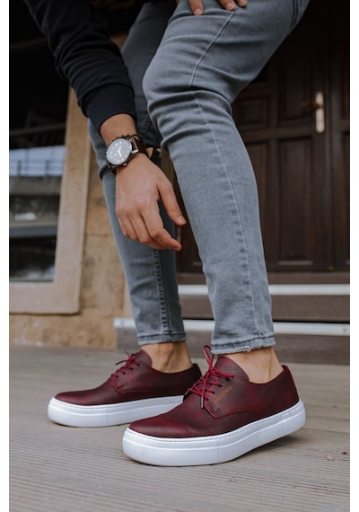 Ch005 Cbt Pıttı Erkek Ayakkabı Bordo Bordo