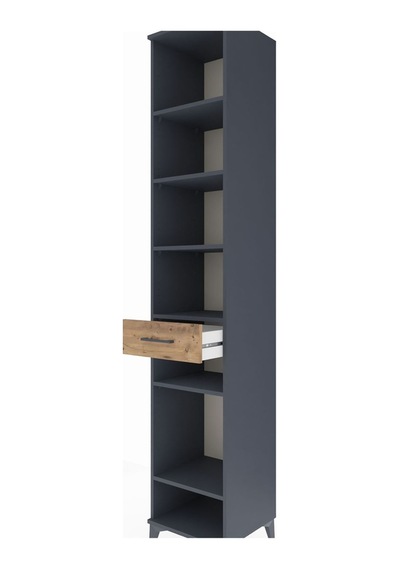 Hyperion Dolap 6 Raflı Tek Çekmeceli 44x44x243 Antrasit-çam Antrasit Hyperion Dolap 6 Raflı Tek Çekmeceli 44x44x243 Antrasit-çam Antrasit