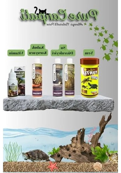 Kaplumbağa Bakımı İçin Vitamin Ve Su Düzenleyici Seti