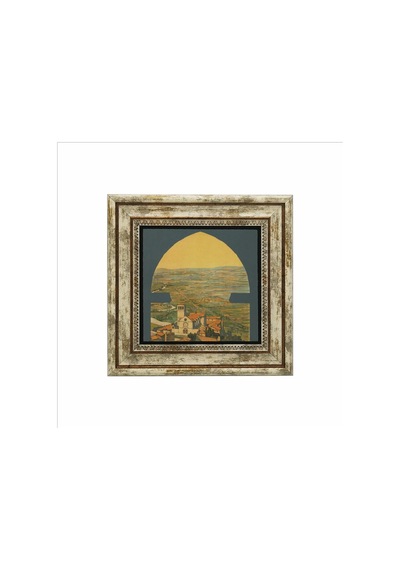 İtalya Görseli Baskılı Taş Tablo 25x25 673