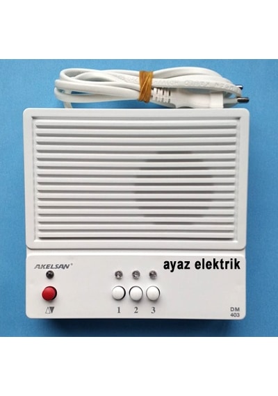 Akelsan 3 Lü Diafon Konuşma Merkezi Çaycı-Odacı-Kapıcı Diyafon