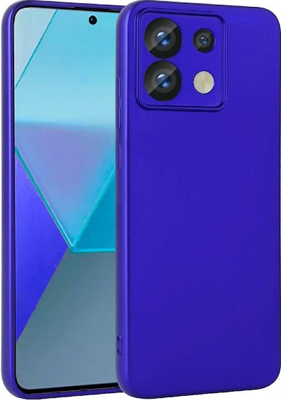 Noktaks - Redmi Note 13 Pro 5g Uyumlu - Kılıf Mat Soft Esnek Premier Silikon Kapak - T30235 - Saks Mavi Saks Mavi