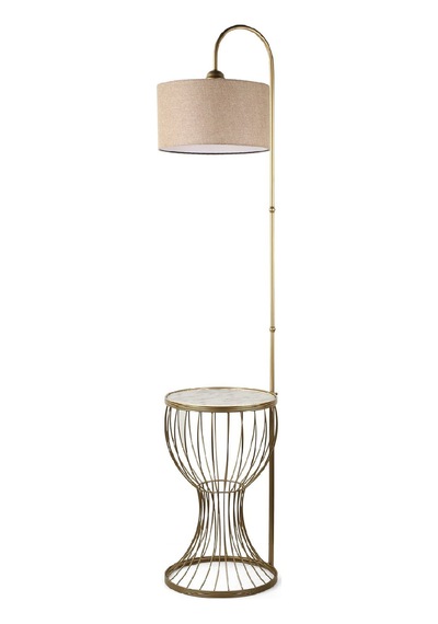 Aldora Sehpa Lambader Eskitme Mermer Ahşap Hasır Şapka Diğer