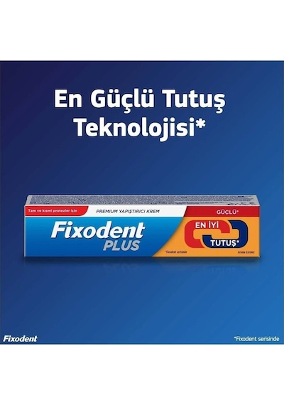 Plus Güçlü Tutuş Protez Yapıştırıcı 40 Gr - 3 Adet