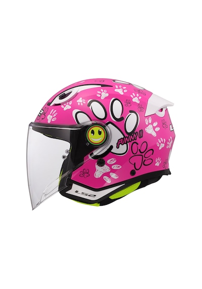 Ls2 Funny 2 Paws Çocuk Kask Pembe