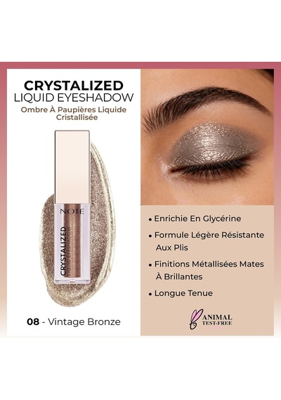 Cosmetics Crystalized Liquid Eyeshadow Likit Metalik Göz Farı, 08 Vintage Bronze Diğer