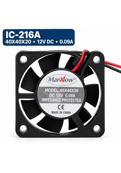 Marxlow 40x40x20 Mm 12v Dc 0.09a Soğutma Fanı