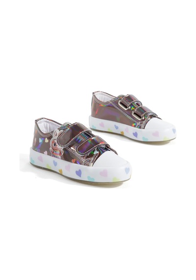 Artı Artı Ayakkabı Mia Kids-2401 Hologram 3d Kız Çocuk Cırtlı Işıklı Platin Sneakers Platin Artı Artı Ayakkabı Mia Kids-2401 Hologram 3d Kız Çocuk Cırtlı Işıklı Platin Sneakers Platin