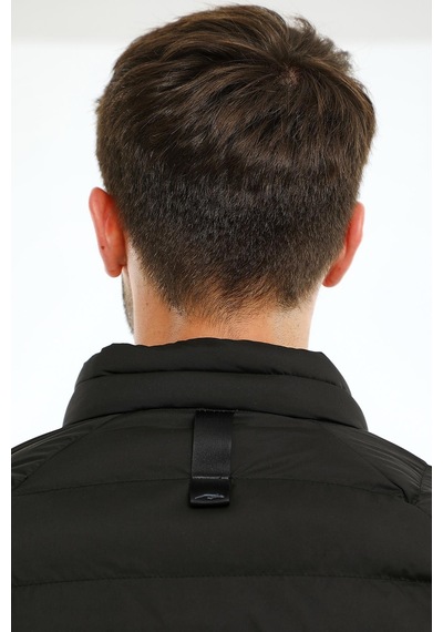 Maraton Sportswear Regular Erkek Dik Yaka Uzun Kol Basic Siyah Mont 20112-siyah Siyah