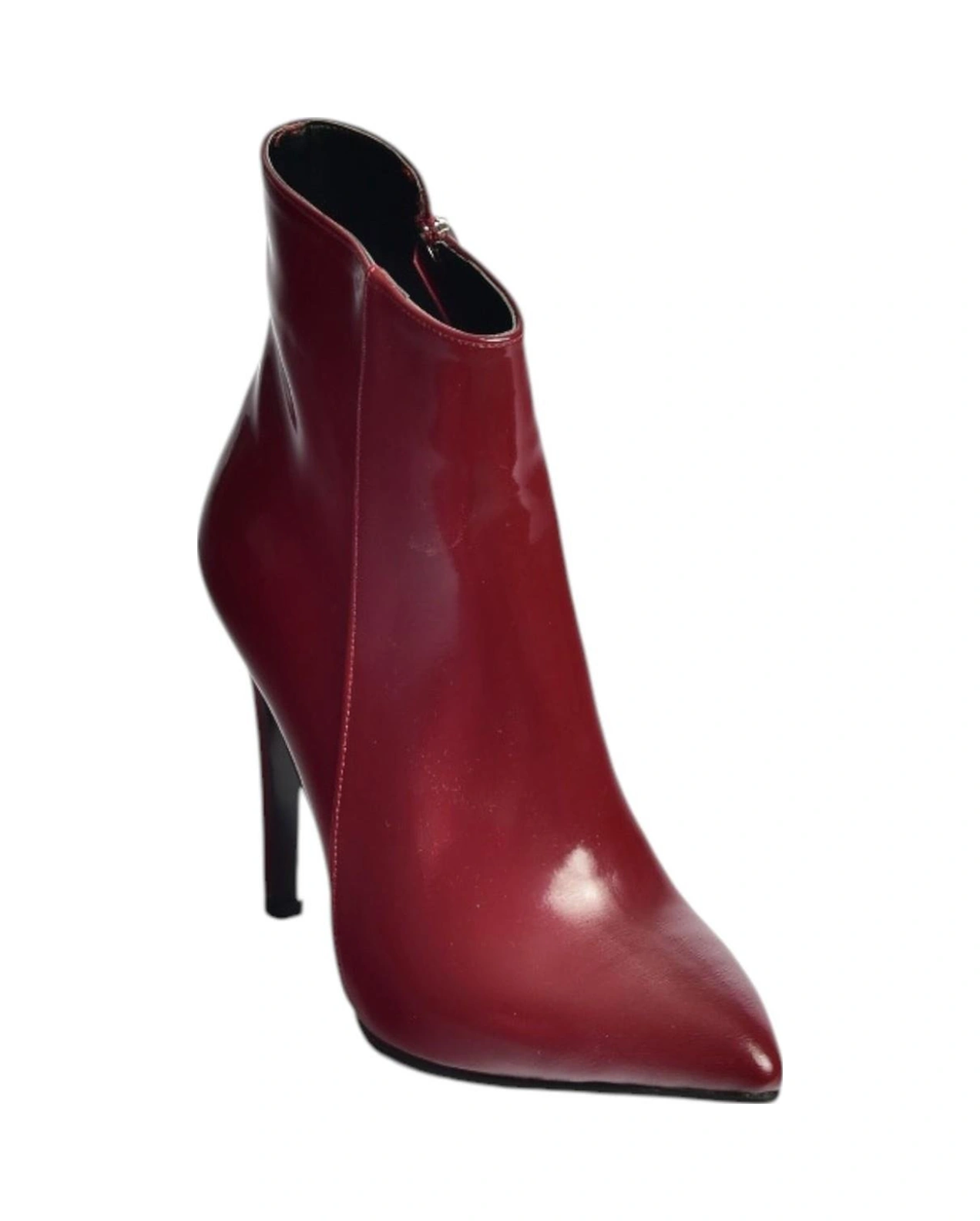Fox Shoes N372524408 Bordo Rugan İnce Topuklu Kadın Bot Bordo-rugan