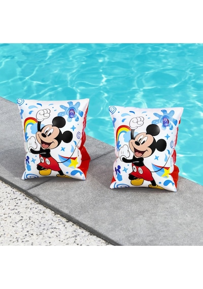 Mickey Mouse Figürlü Deniz Havuz Çocuk Yüzücü Kolluk - 3 - 6 Yaş Arası - 23 Cm X 15 Cm Çok Renkli