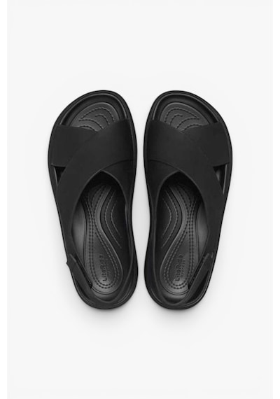 Crocs Brooklyn Luxe Cross Strap Kadın Siyah Terlik - 209407