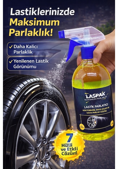 Uzun Süre Kalıcı Ve Koruyucu Lastik Parlatıcı Sprey 500 Ml