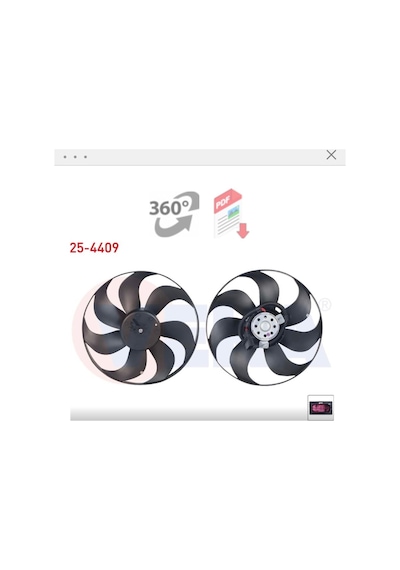 Vw Polo 1994-1995 A/c 7kanat Geniş Palet Fan Motoru