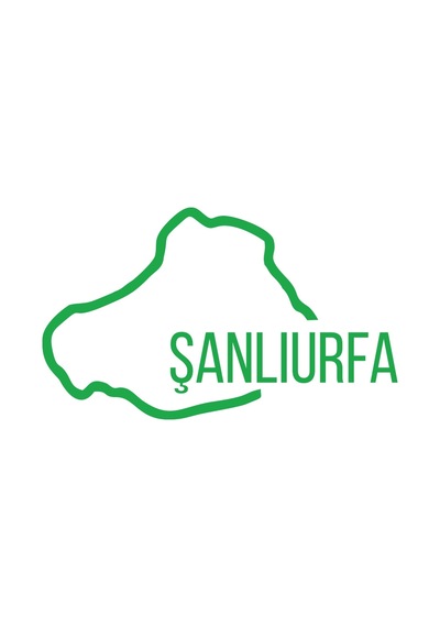 Şanlıurfa Harita Araba Sticker 17x17 Cm Yeşil