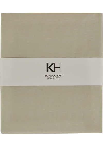 Karaca Home Basic %100 Pamuk Tek Kişilik Düz Çarşaf Adaçayı