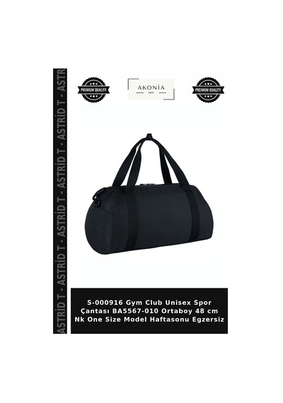 S-000916 Gym Club Unisex Spor Çantası Ba5567-010 Ortaboy 48 Cm Nk One Size Model Haftasonu Egzersiz