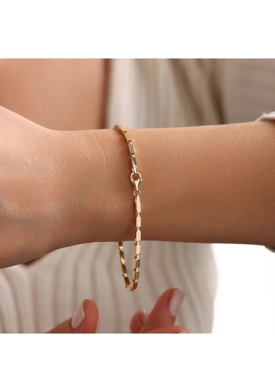 Sembol Gold İtaly Altın Bileklik Fate Unisex Renkli Çok Renkli
