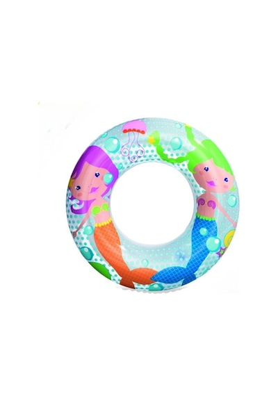 Bestway Deniz Kızı Desenli Çocuk Simit 51cm Çok Renkli