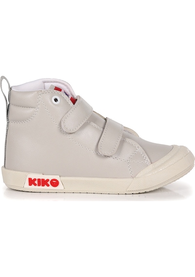 Kiko Kids Garf Günlük Cırtlı Erkek Bebek Bot Ayakkabı Gri Gri