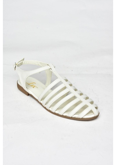 Fox Shoes S314960109 Beyaz Kadın Sandalet Beyaz