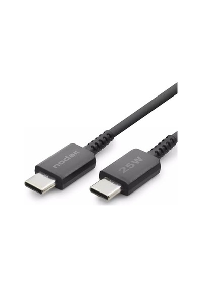 25w Usb-c To Type-c Hızlı Şarj Ve Data Kablosu 1 Metre - Pd Şarj Kablosu, Siyah Diğer