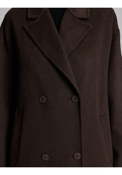 Pierre Cardin Kahverengi Yün Karışımlı Kaşe Kaban 50329239-vr029