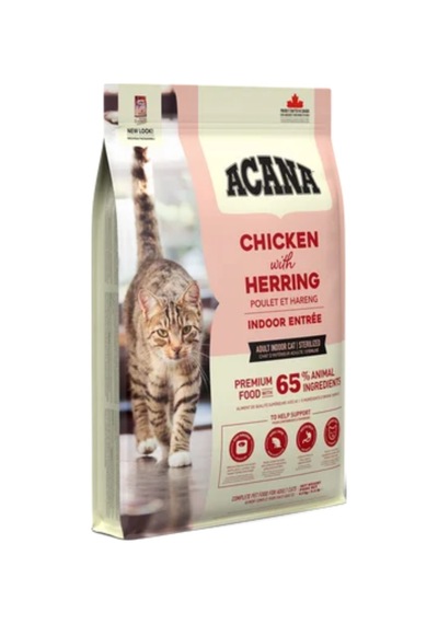 Acana Indoor Entrée Sterilized Tavuklu Ve Ringa Balıklı Kısırlaştırılmış Yetişkin Kedi Maması 1,8kg
