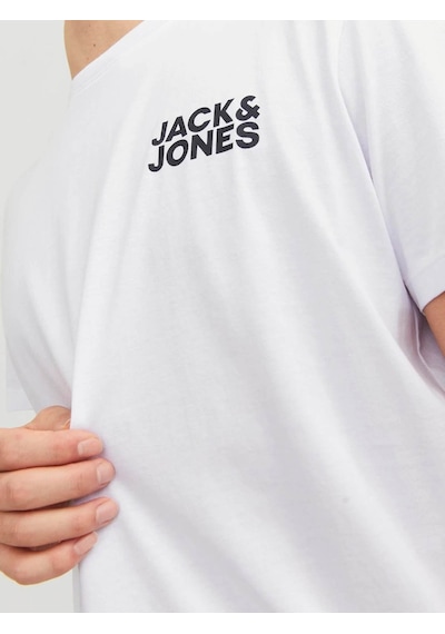 Jack & Jones JJECORP LOGO TEE SS O-NECK NOOS Erkek  Beyaz Tişört