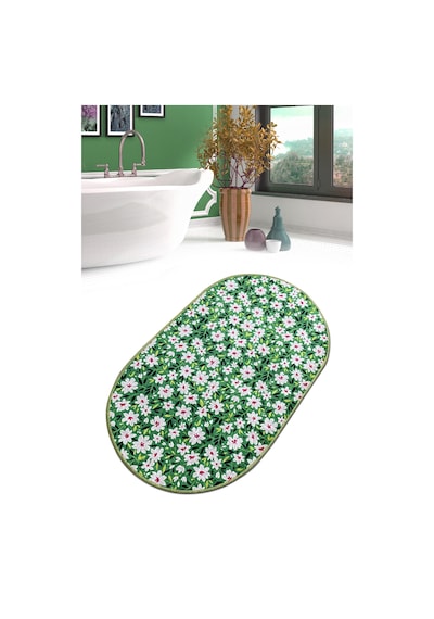 Cladant Banyo Halısı Djt 70x120 cm Banyo Halısı,Banyo Paspası Yıkanabilir Kaymaz Taban Garantili