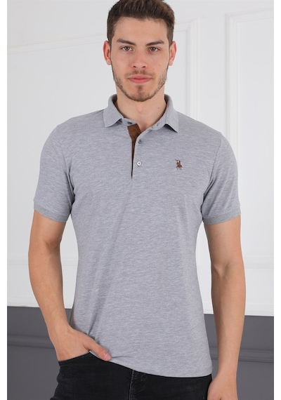 T8581 Dewberry Erkek T-shırt-gri Gri