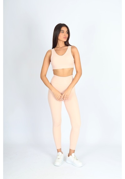 Soft&Basic İçi Pedli Pembe Spor Bralet Pembe