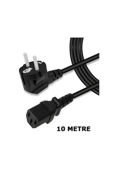 10M Kasa Monitör Elektrik Kablosu Power Kablosu