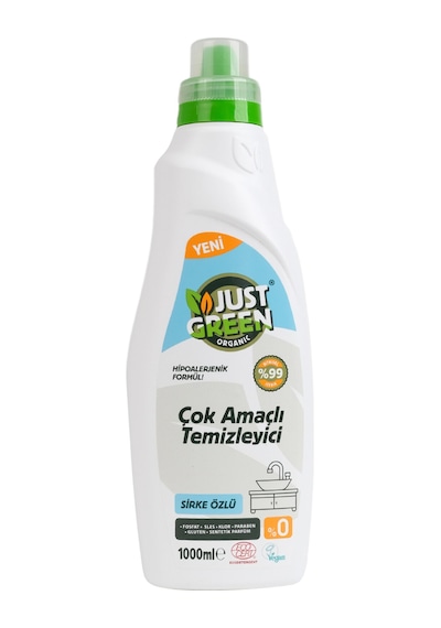 Just Green Organic Çok Amaçlı Yüzey Temizleyici Sirkeli 1 L 4 Adet Diğer