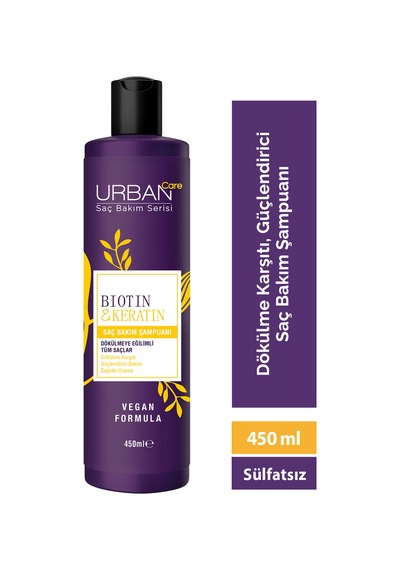 Biotin&keratin Dökülmeye Eğilimli Saçlara Özel Şampuan-vegan-450 Ml