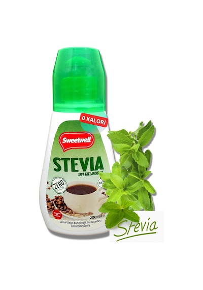 Sweetwell Stevia Sıvı Tatlandırıcı Sıfır Kalori 200 ML
